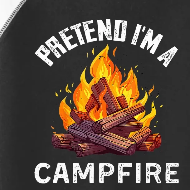 Pretend IM Campfire Funny Halloween Costume Toddler Fine Jersey T-Shirt