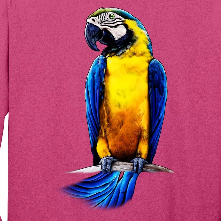 Parrot In Clouds Long Sleeve Shirt