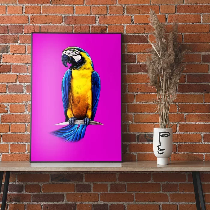 Parrot In Clouds Poster