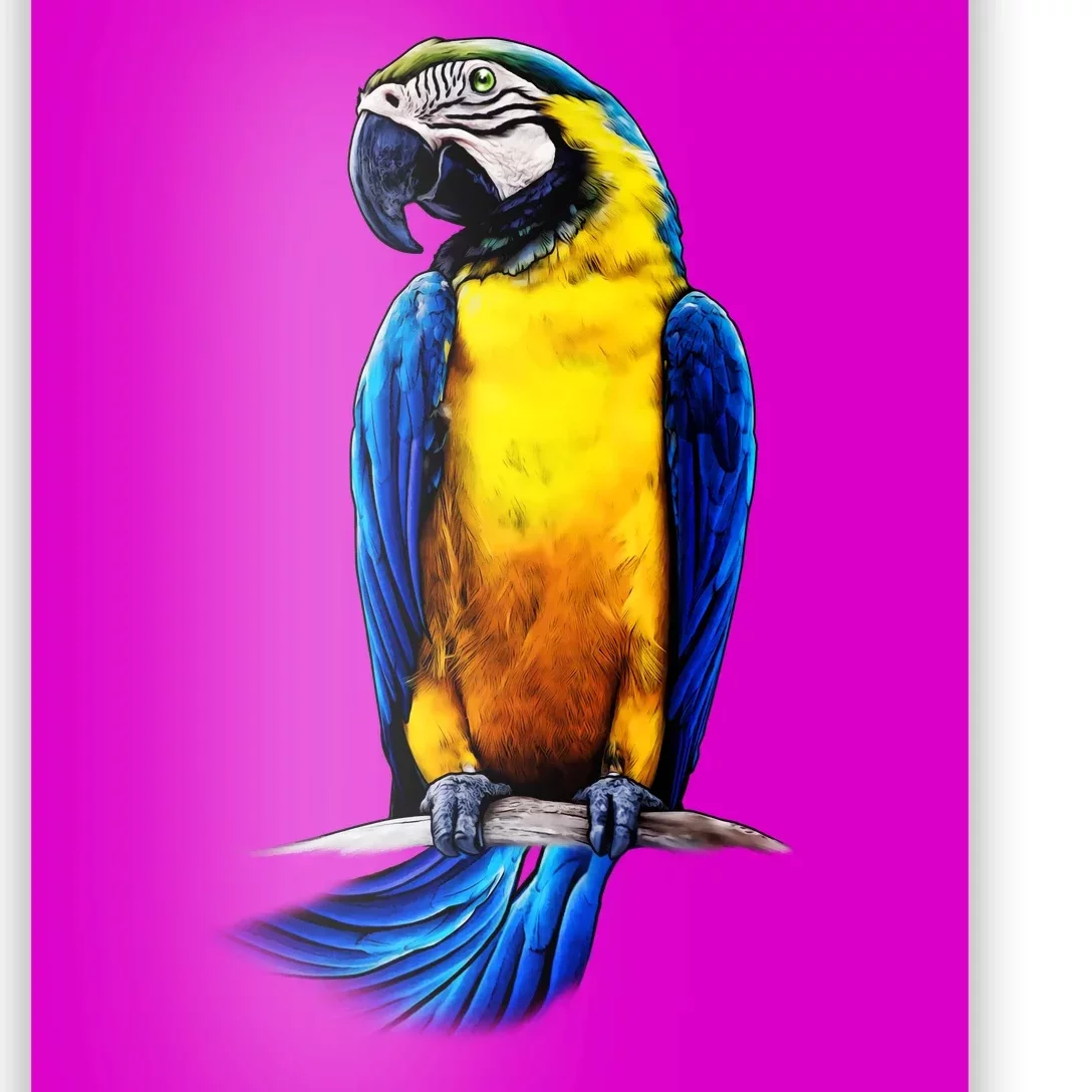 Parrot In Clouds Poster