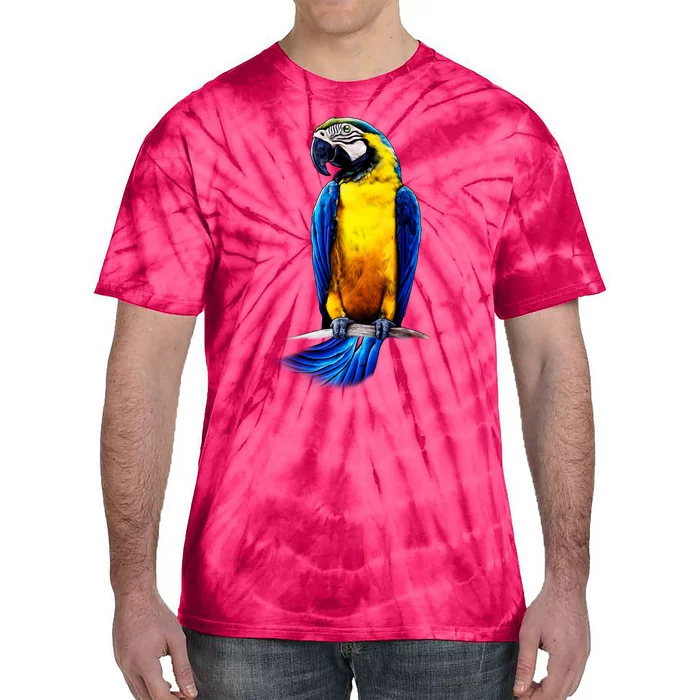 Parrot In Clouds Tie-Dye T-Shirt