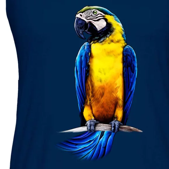 Parrot In Clouds Ladies Essential Flowy Tank