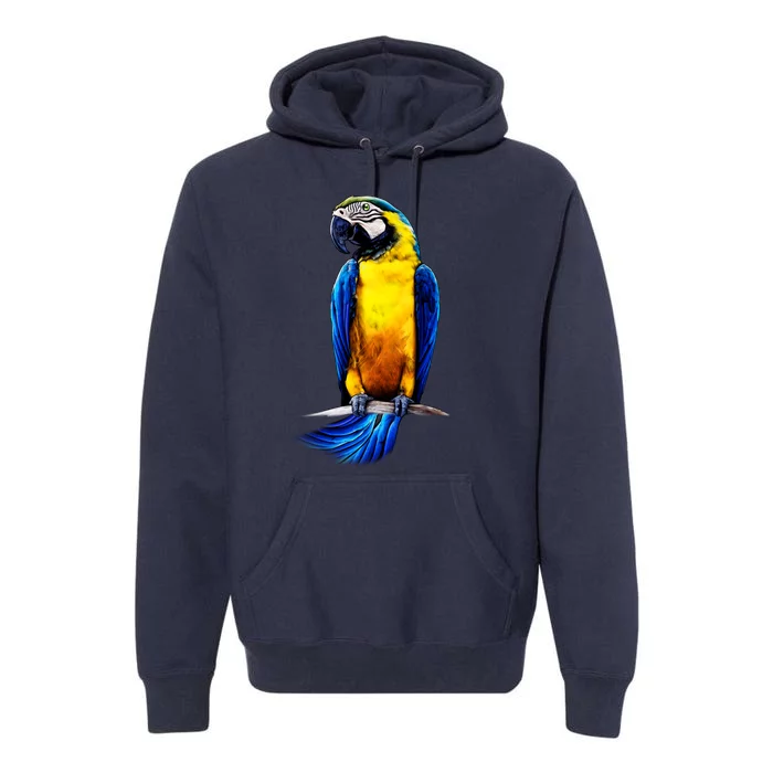 Parrot In Clouds Premium Hoodie