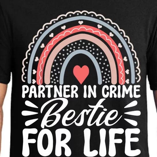 Partner In Crime Bestie For Life Bff Best Friends Bestie Pajama Set