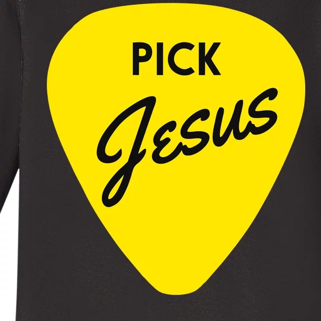 Pick Jesus Baby Long Sleeve Bodysuit