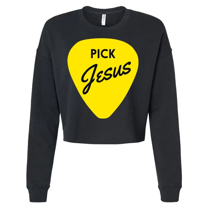 Pick Jesus Cropped Pullover Crew