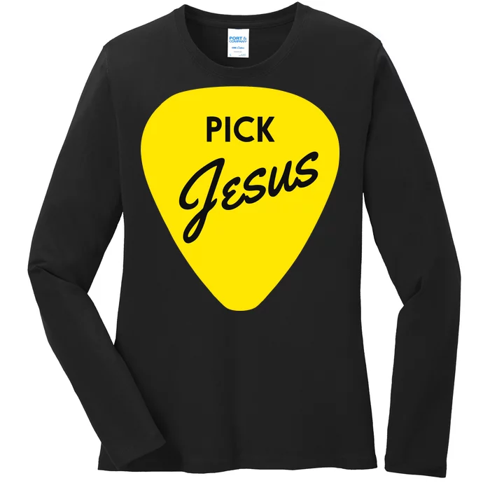 Pick Jesus Ladies Long Sleeve Shirt