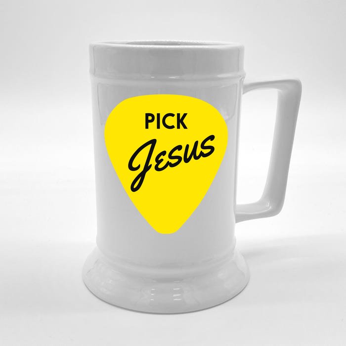 Pick Jesus Front & Back Beer Stein