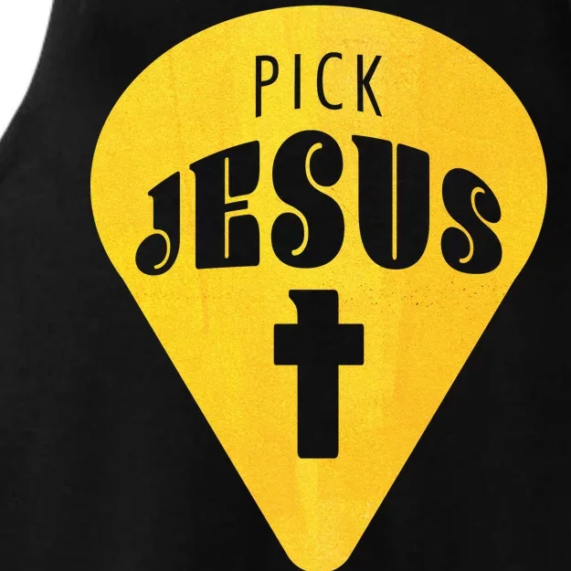 Pick Jesus Christian Ladies Tri-Blend Wicking Tank