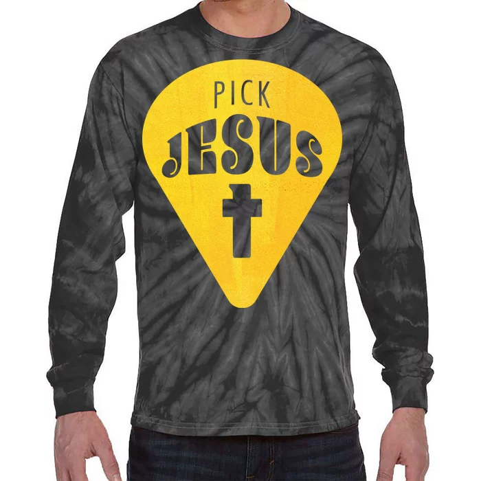 Pick Jesus Christian Tie-Dye Long Sleeve Shirt