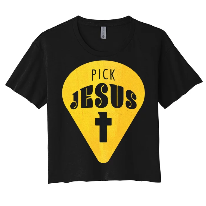 Pick Jesus Christian Women's Crop Top Tee