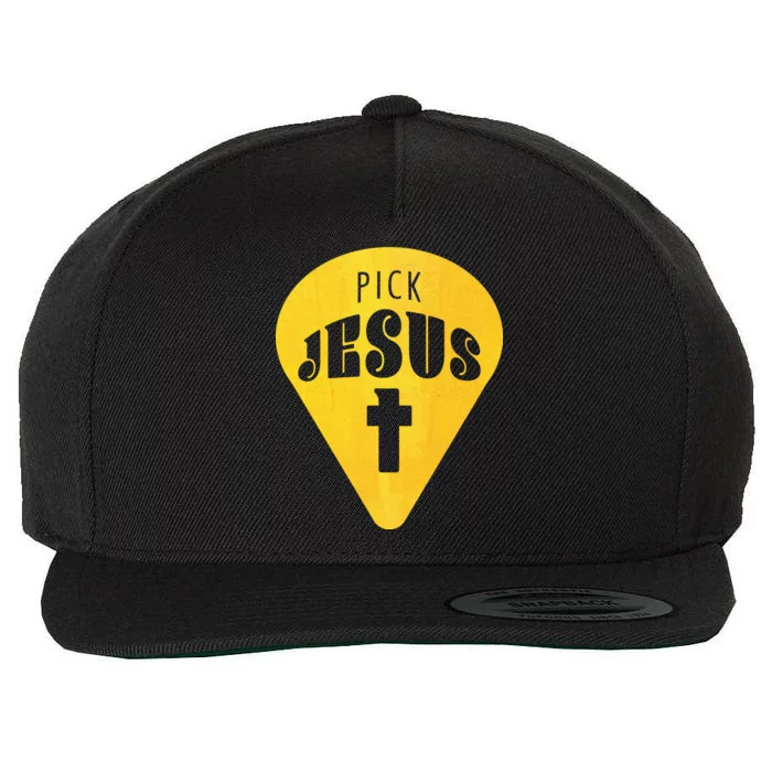 Pick Jesus Christian Wool Snapback Cap