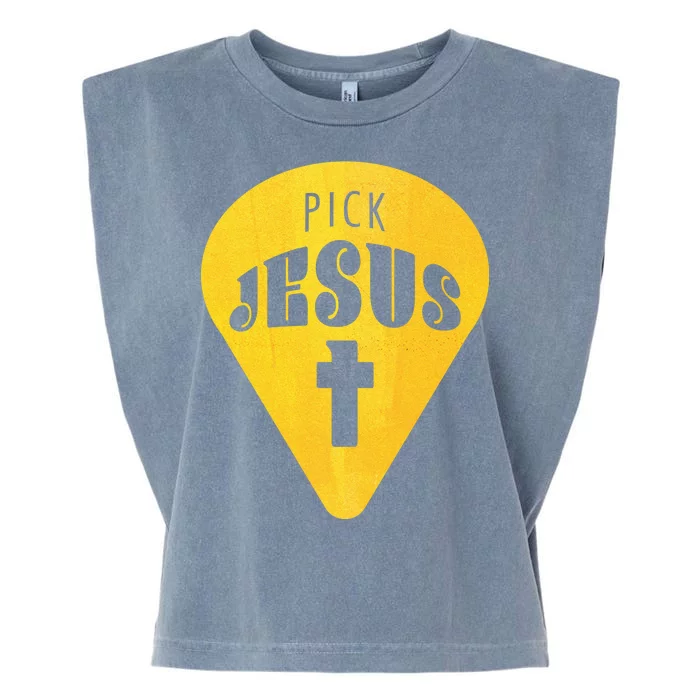 Pick Jesus Christian Garment-Dyed Women's Muscle Tee