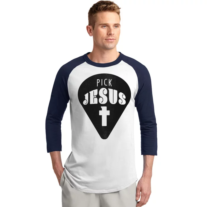 Pick Jesus Christian Baseball Sleeve Shirt