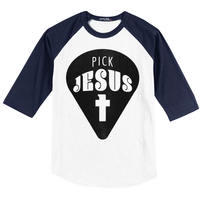 Pick Jesus Christian Baseball Sleeve Shirt