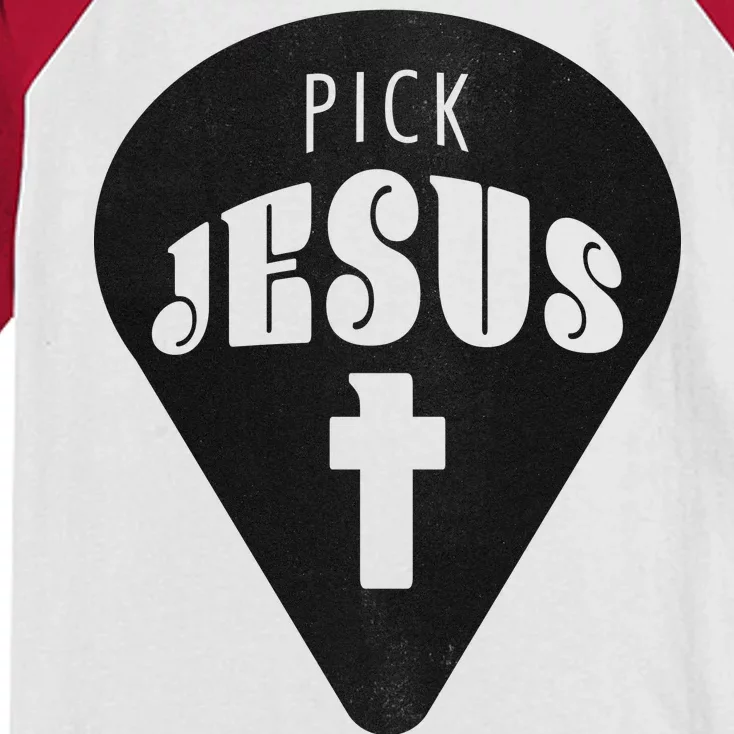 Pick Jesus Christian Kids Colorblock Raglan Jersey