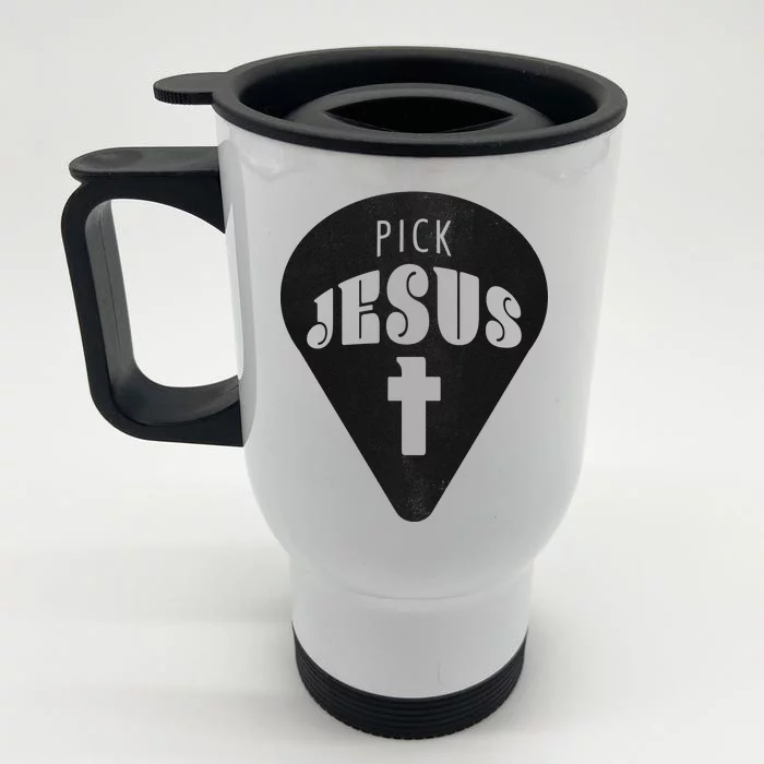 Pick Jesus Christian Front & Back Stainless Steel Travel Mug