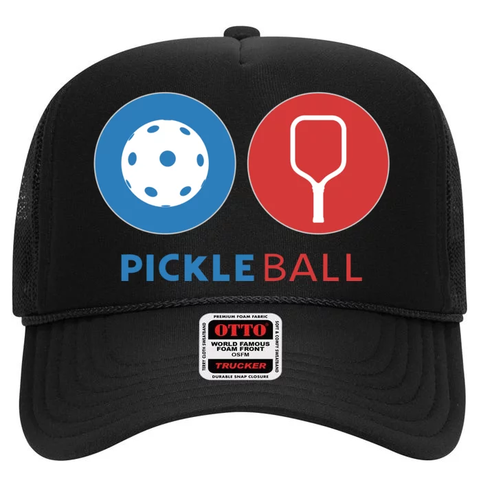 Pickleball High Crown Mesh Trucker Hat