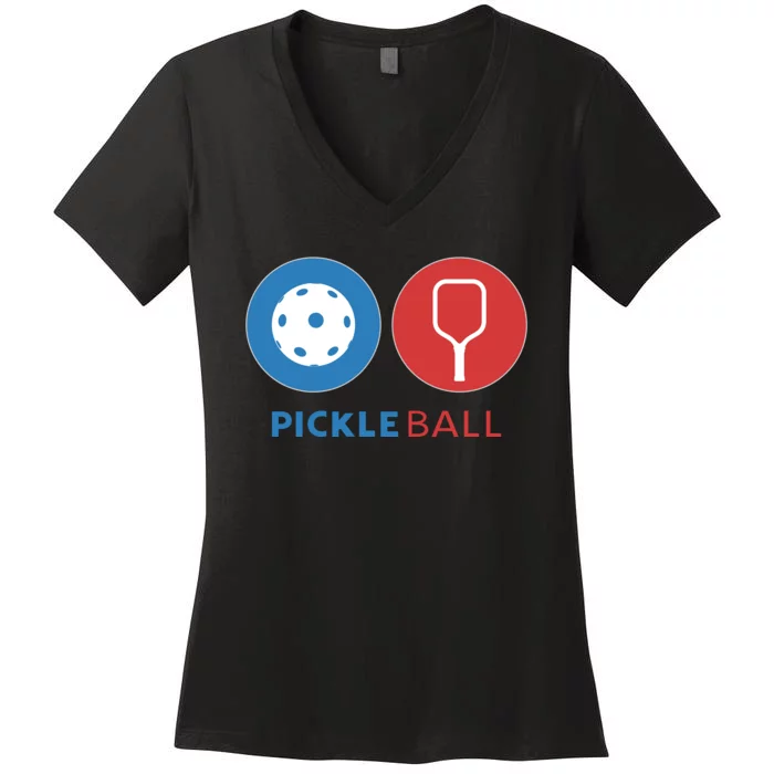 Pickleball Women's V-Neck T-Shirt