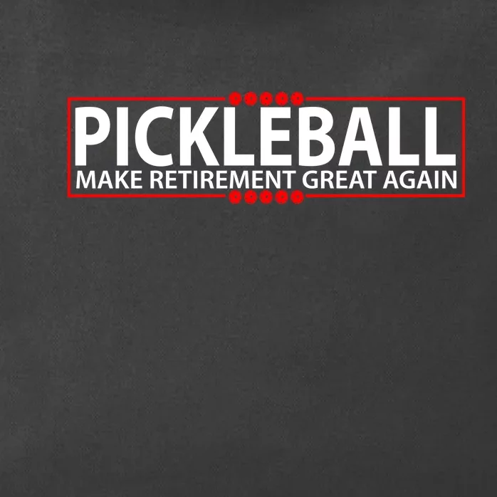 Pickleball Make Retirement Great Again Zip Tote Bag