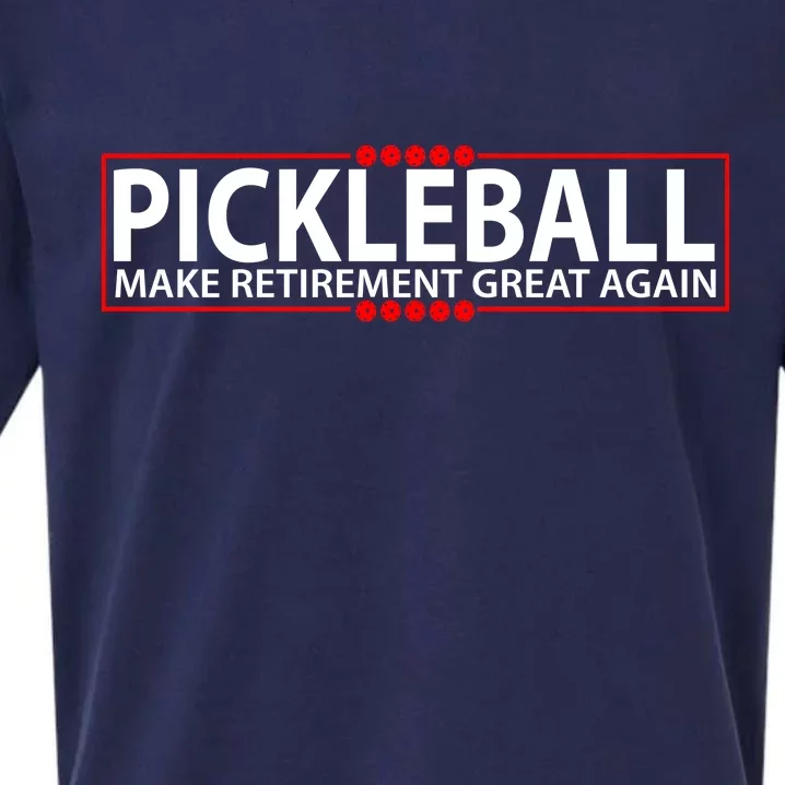 Pickleball Make Retirement Great Again Sueded Cloud Jersey T-Shirt