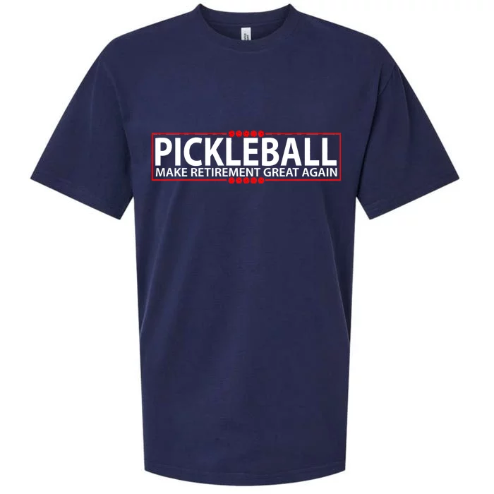 Pickleball Make Retirement Great Again Sueded Cloud Jersey T-Shirt