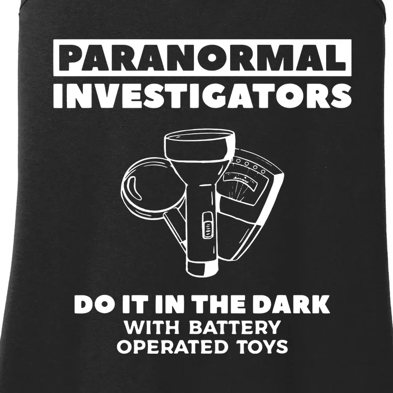 Paranormal Investigators Do It In The Dark Ghost Hunting Ladies Essential Tank