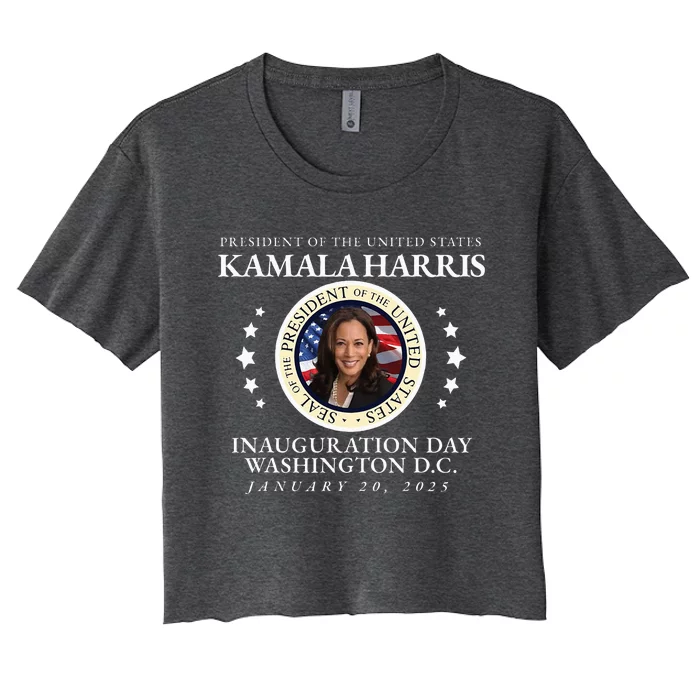 Presidential Inauguration Day President Kamala Harris Women's Crop Top Tee