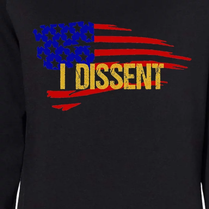 Patriotic I Dissent Vote For Democracy Distressed Womens California Wash Sweatshirt