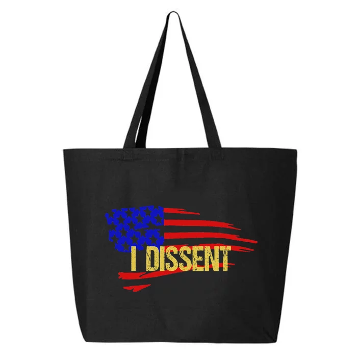 Patriotic I Dissent Vote Democracy 25L Jumbo Tote