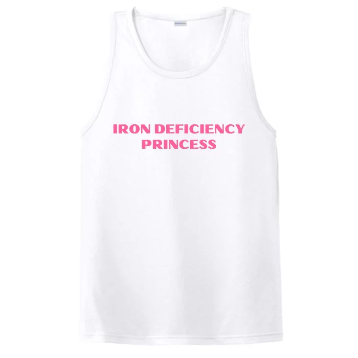 Pink Iron Deficiency Princess Performance Tank