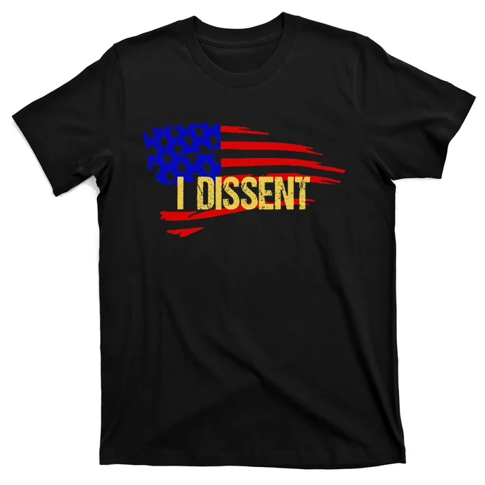 Patriotic I Dissent Vote Democracy Distressed Design T-Shirt