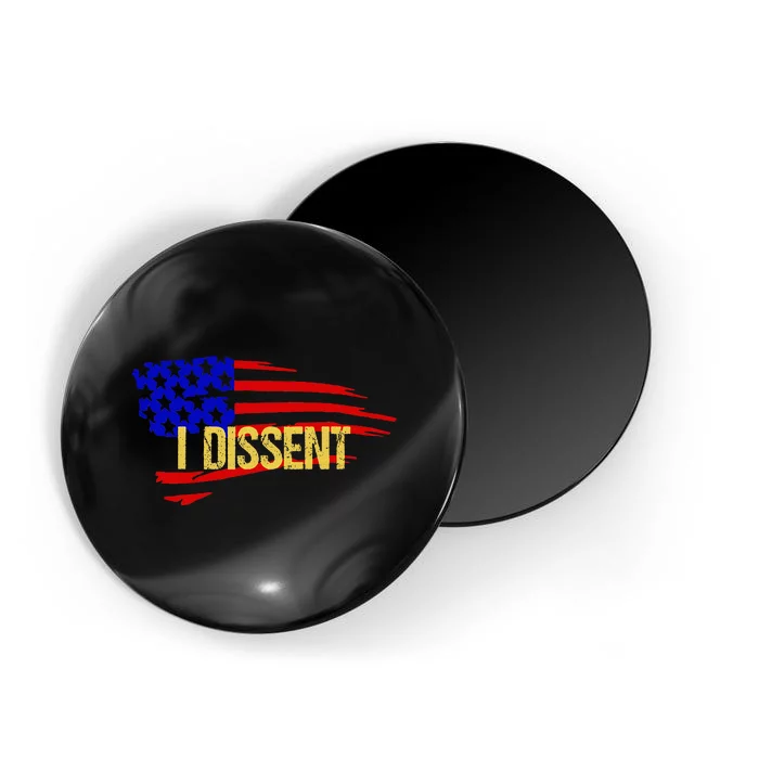 Patriotic I Dissent Vote Democracy Distressed Design Magnet