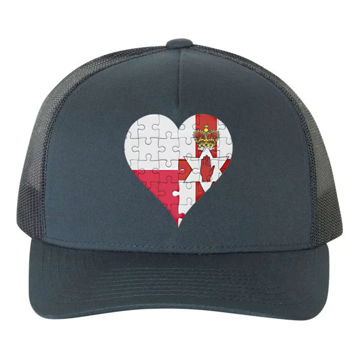 Polish Irish Flag Heart Funny Gift Yupoong Adult 5-Panel Trucker Hat