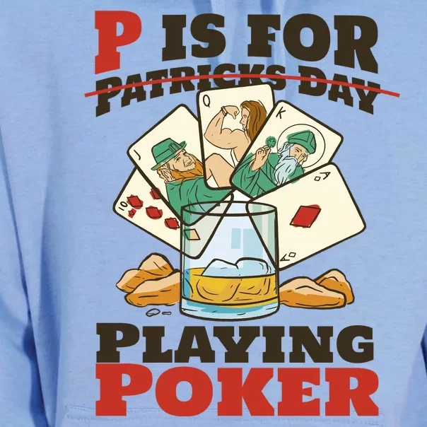 P Is For Poker St Patrick's Day Unisex Surf Hoodie