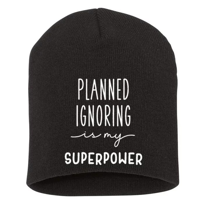 Planned Ignoring Funny Aba Bcba Behavior Analyst Therapist Short Acrylic Beanie