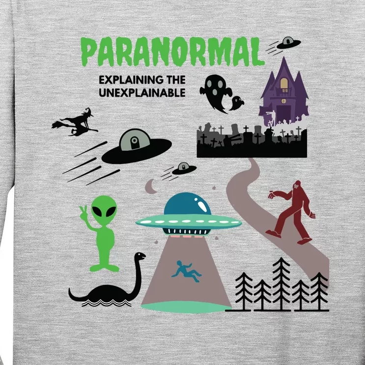 Paranormal Investigator Funny Ghost Hunting Tall Long Sleeve T-Shirt