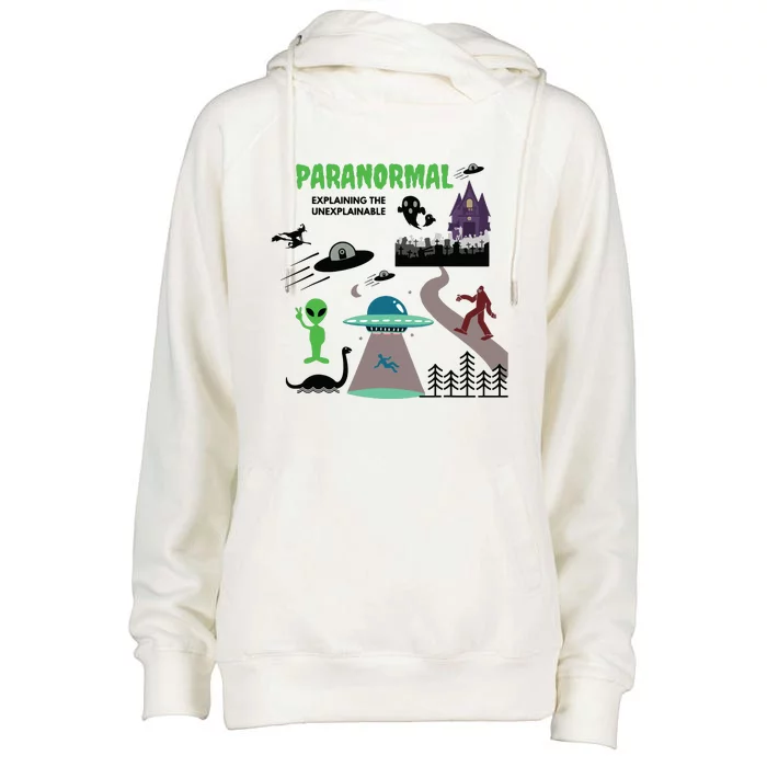 Paranormal Investigator Funny Ghost Hunting Womens Funnel Neck Pullover Hood