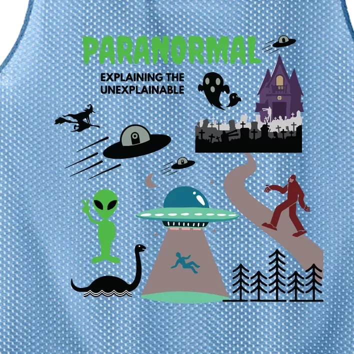 Paranormal Investigator Funny Ghost Hunting Mesh Reversible Basketball Jersey Tank