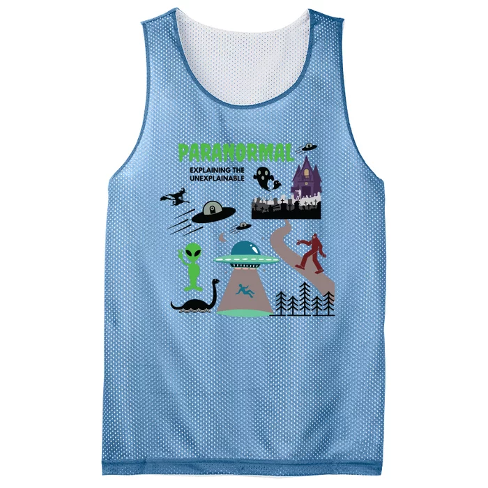 Paranormal Investigator Funny Ghost Hunting Mesh Reversible Basketball Jersey Tank