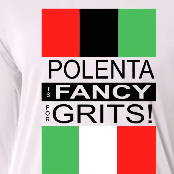 Polenta Is Fancy For Grits Cooling Performance Long Sleeve Crew