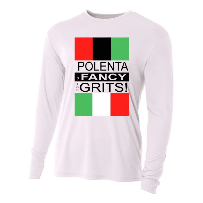 Polenta Is Fancy For Grits Cooling Performance Long Sleeve Crew