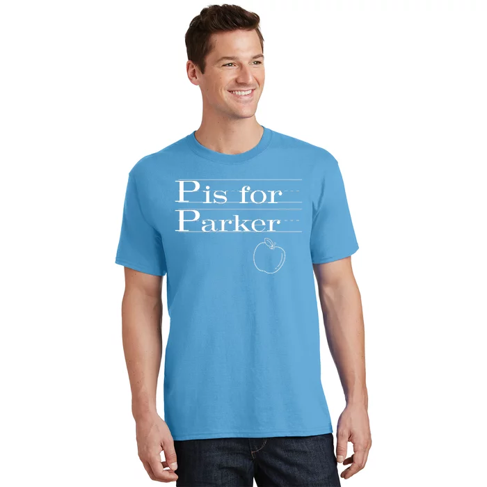 P Is For Parker Awesome Back To School Gift For Kids T-Shirt