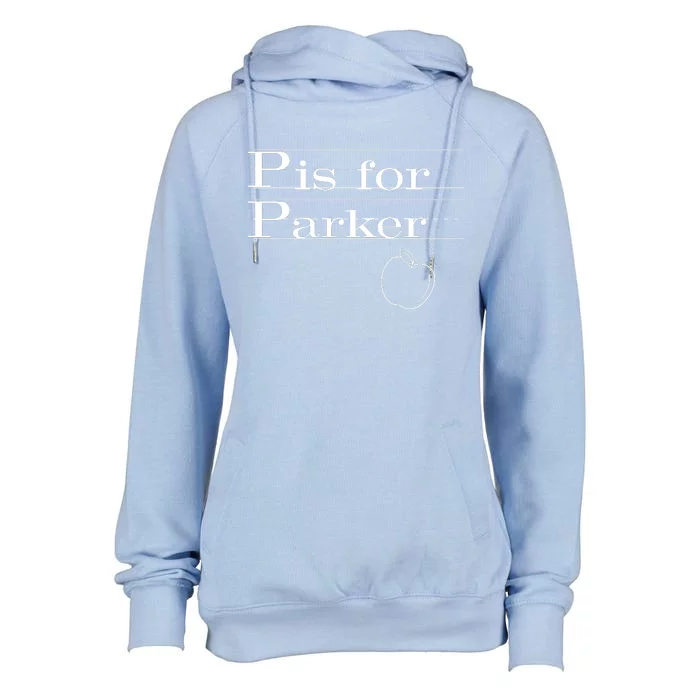 P Is For Parker Awesome Back To School Gift For Kids Womens Funnel Neck Pullover Hood