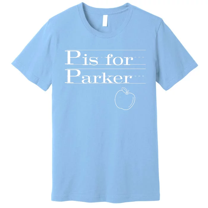 P Is For Parker Awesome Back To School Gift For Kids Premium T-Shirt