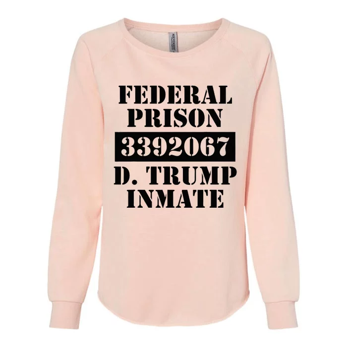 Prison Inmate Federal Prison 3392067 Trump Halloween Womens California Wash Sweatshirt