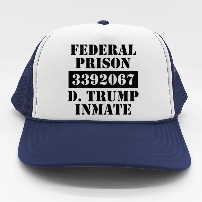 Prison Inmate Federal Prison 3392067 Trump Halloween Trucker Hat