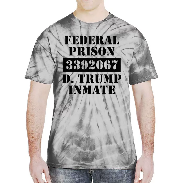 Prison Inmate Federal Prison 3392067 Trump Halloween Tie-Dye T-Shirt