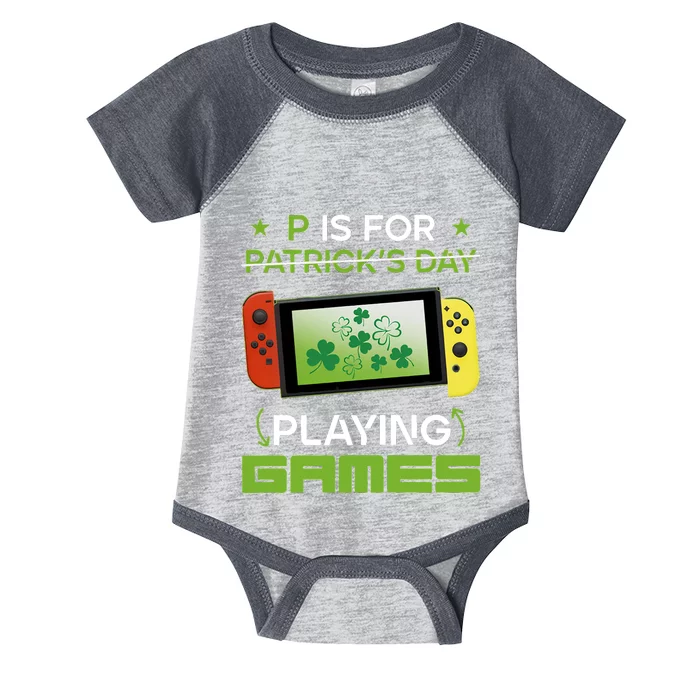 P Is For Playing Games Infant Baby Jersey Bodysuit