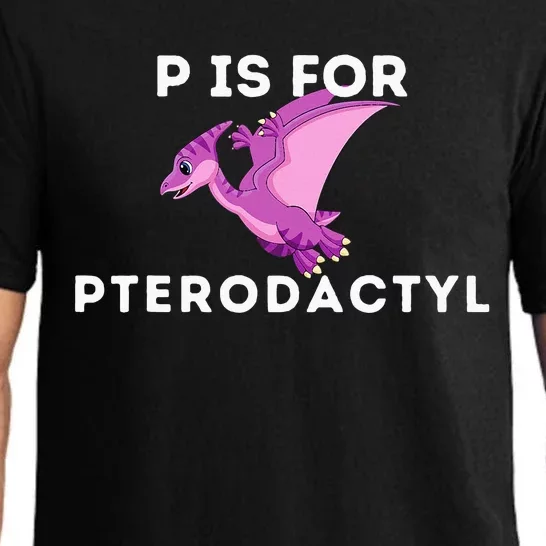 P Is For Pterodactyl Dinosaur Word Play Pajama Set